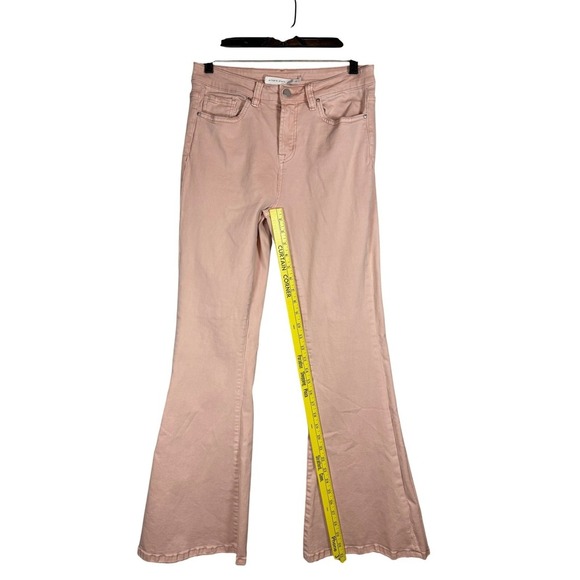 Altar'd State Mid Rise Flare Jeans, Dusty Pink, Size 28 - Picture 6 of 11